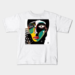 Abstract faces Kids T-Shirt